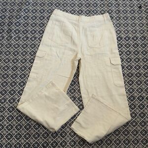 Unbranded Women's Cream and Tan Trousers